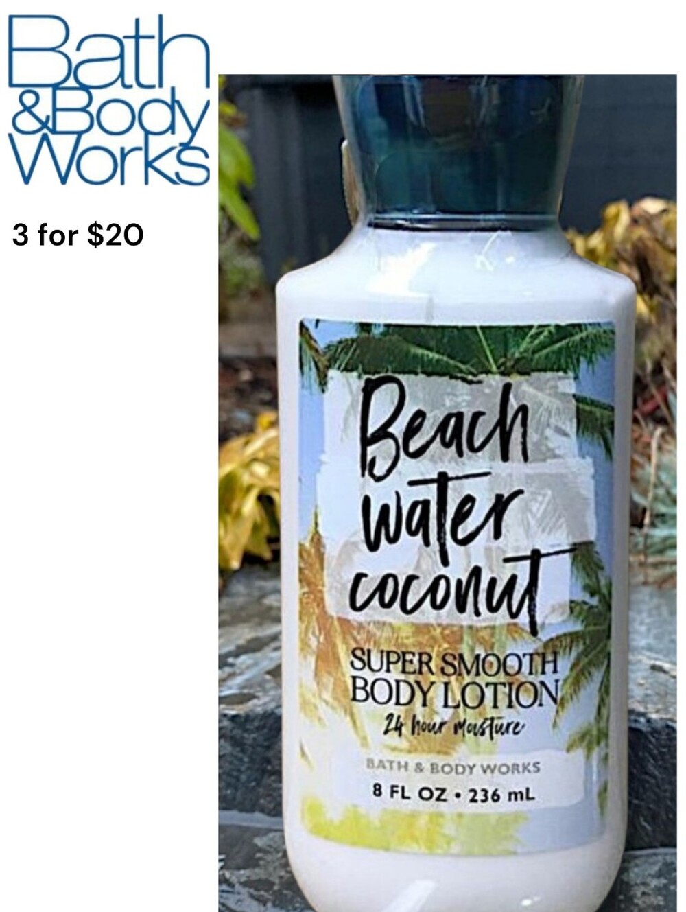 Bath & Body Works Beach Water Coconut Lotion